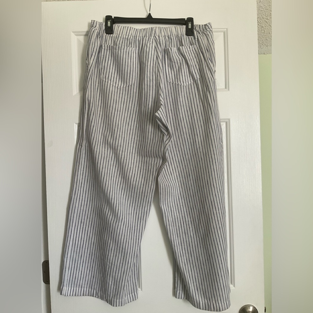 Just Living Black and White Striped Pants - Picture 2 of 8